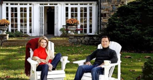 Scott Norby and his wife Heather Nauert in their New York home